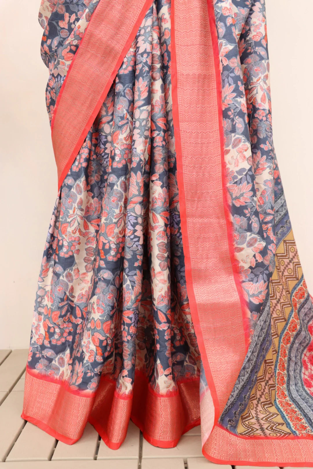 Multicolor Printed Saree