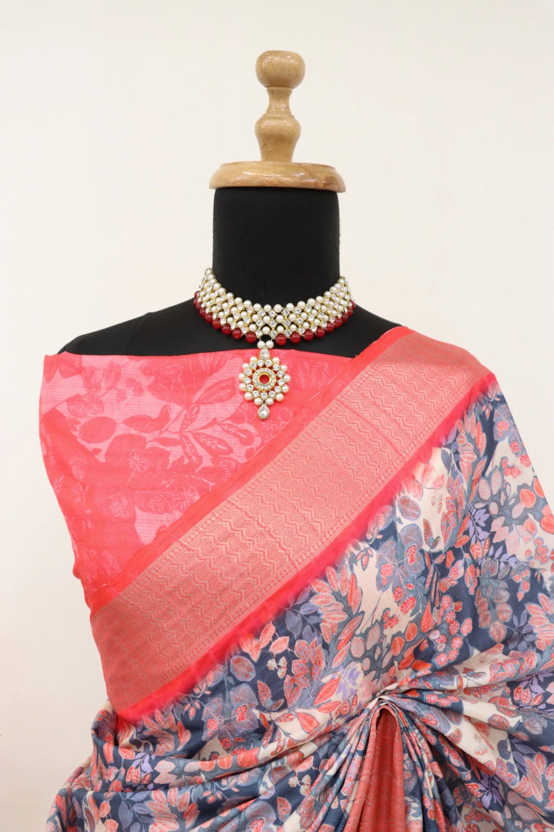 Multicolor Printed Saree