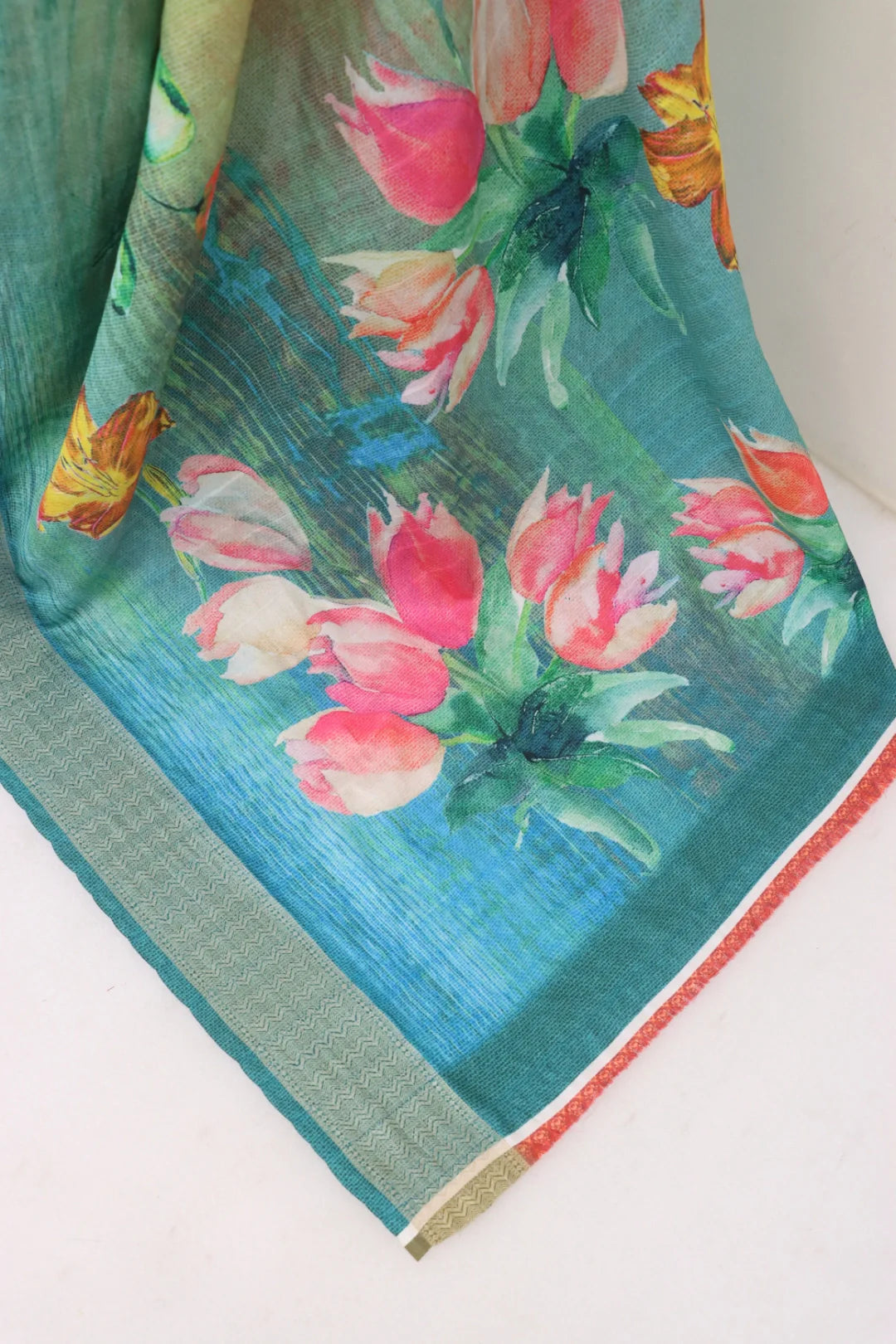 Multicolor Dola Silk Saree