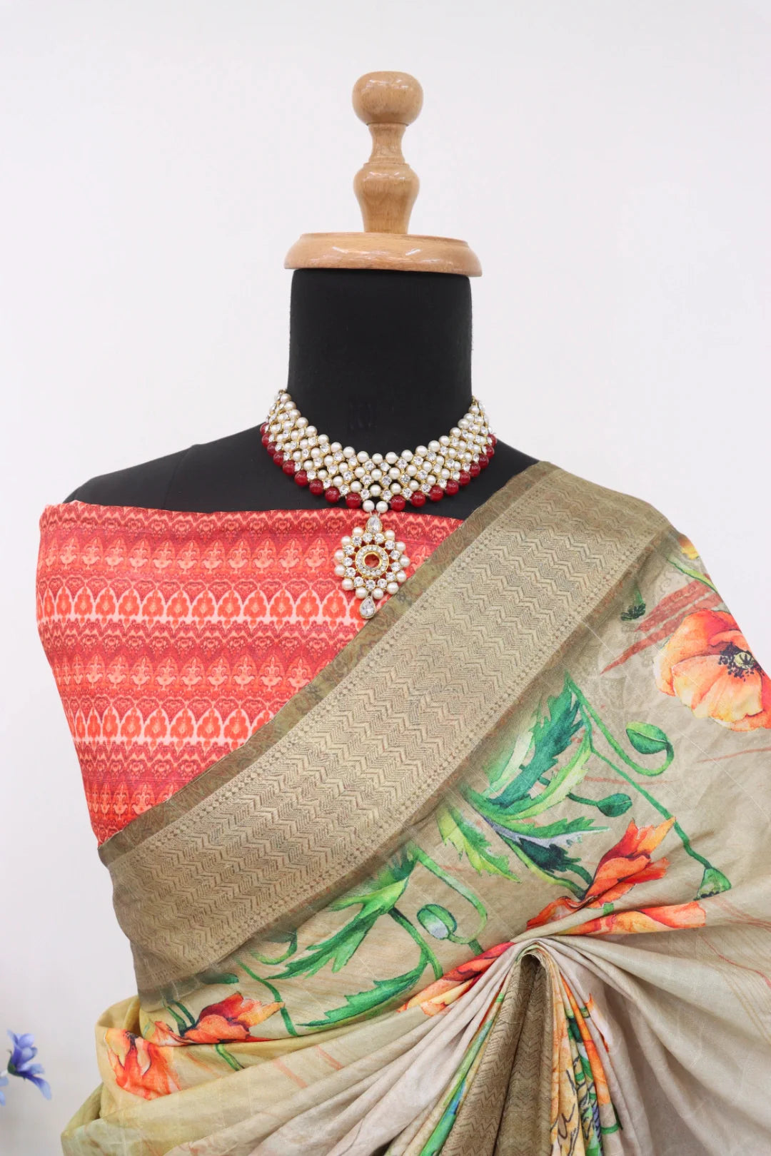 Golden Dola Silk Saree