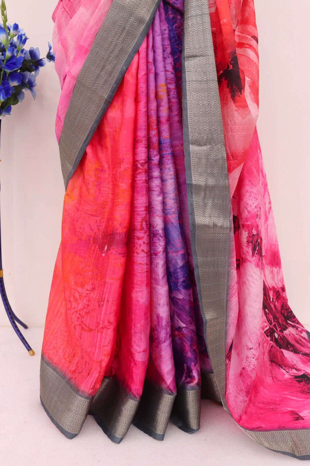 Multicolour Silk Saree