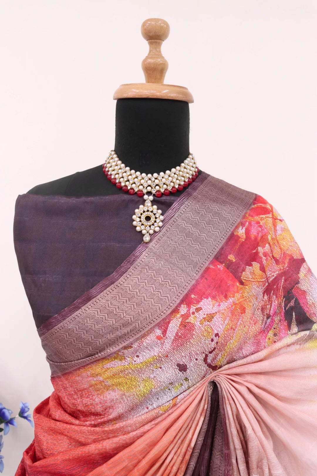 Maroon Colour Silk Saree