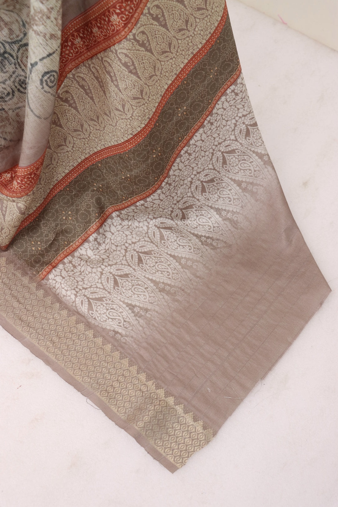 Light Grey Colour Saree