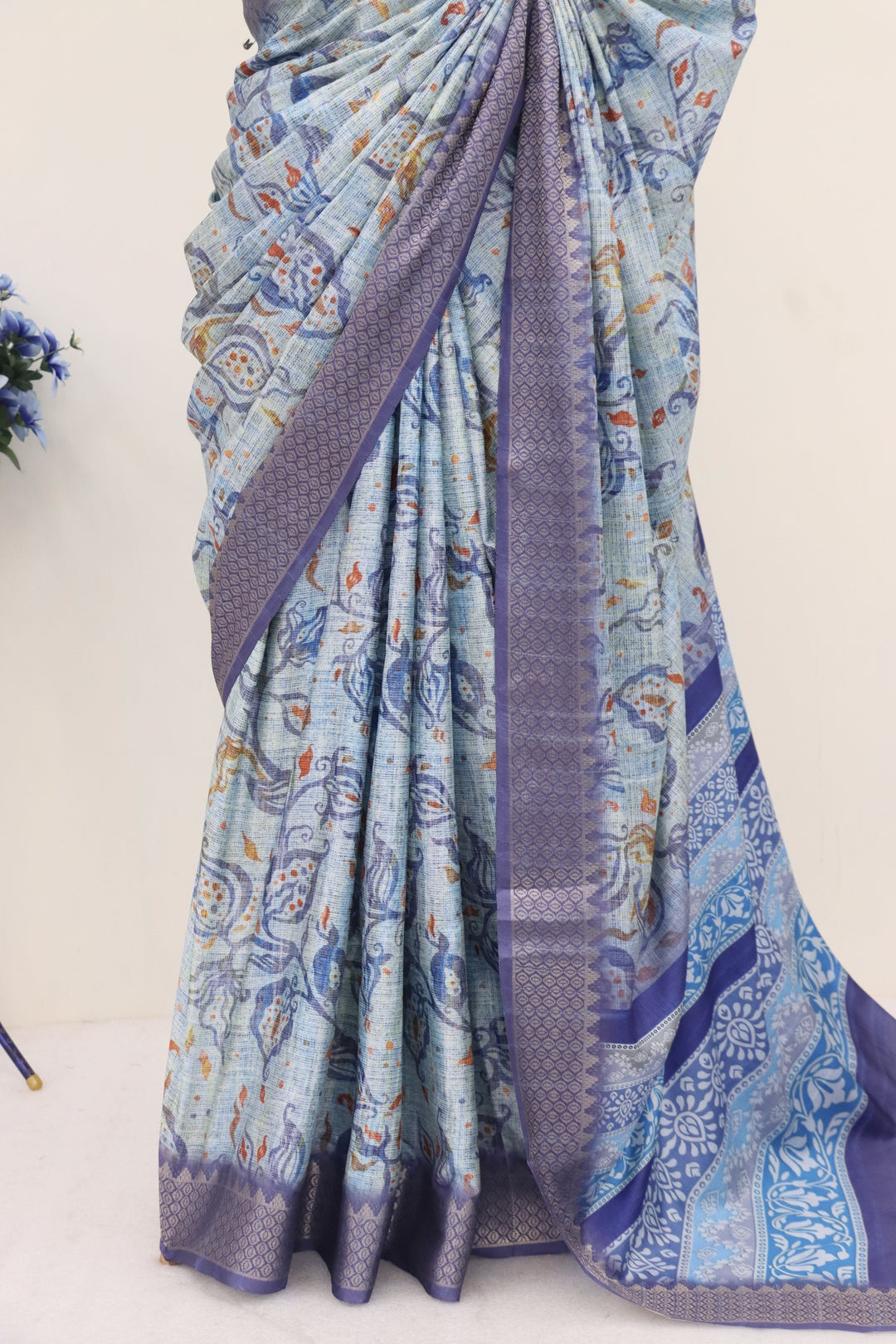 Light Purple Dola Silk Saree