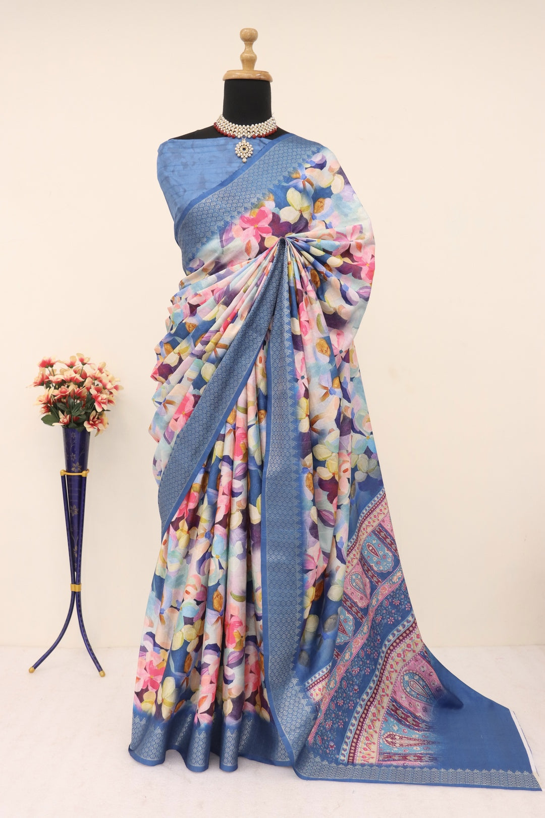 Light Blue SIlk Saree