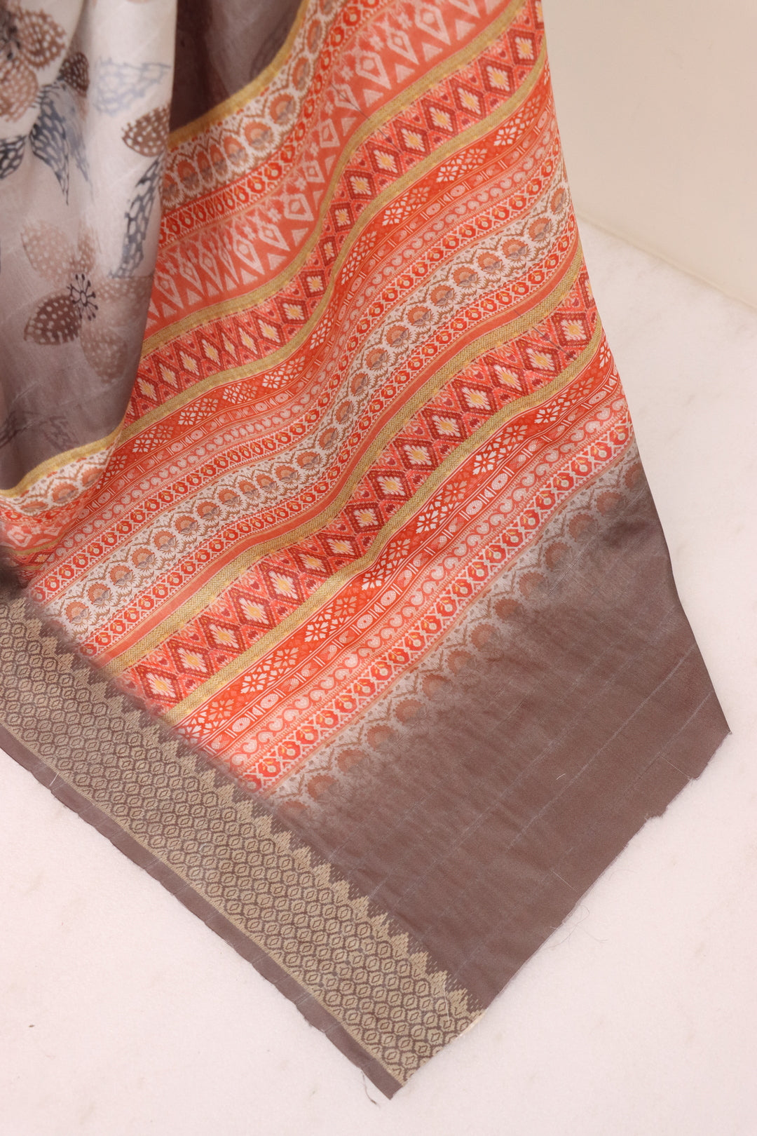 Brown Silk Saree