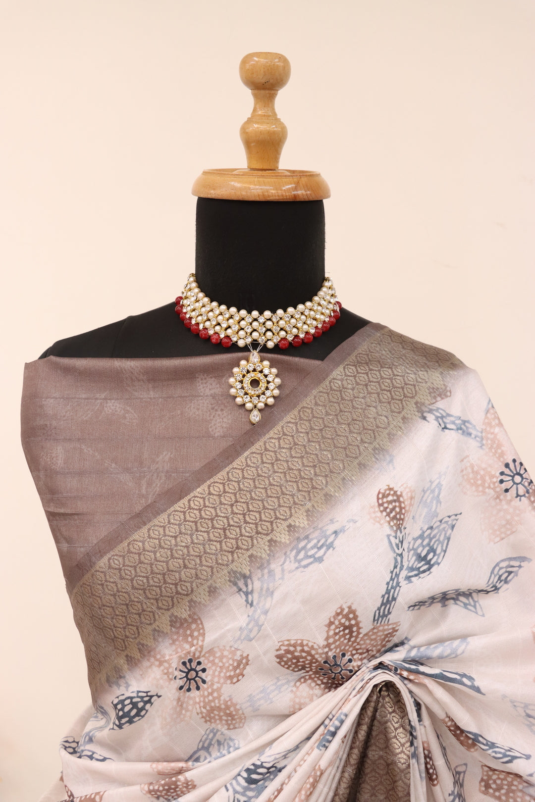 Brown Silk Saree