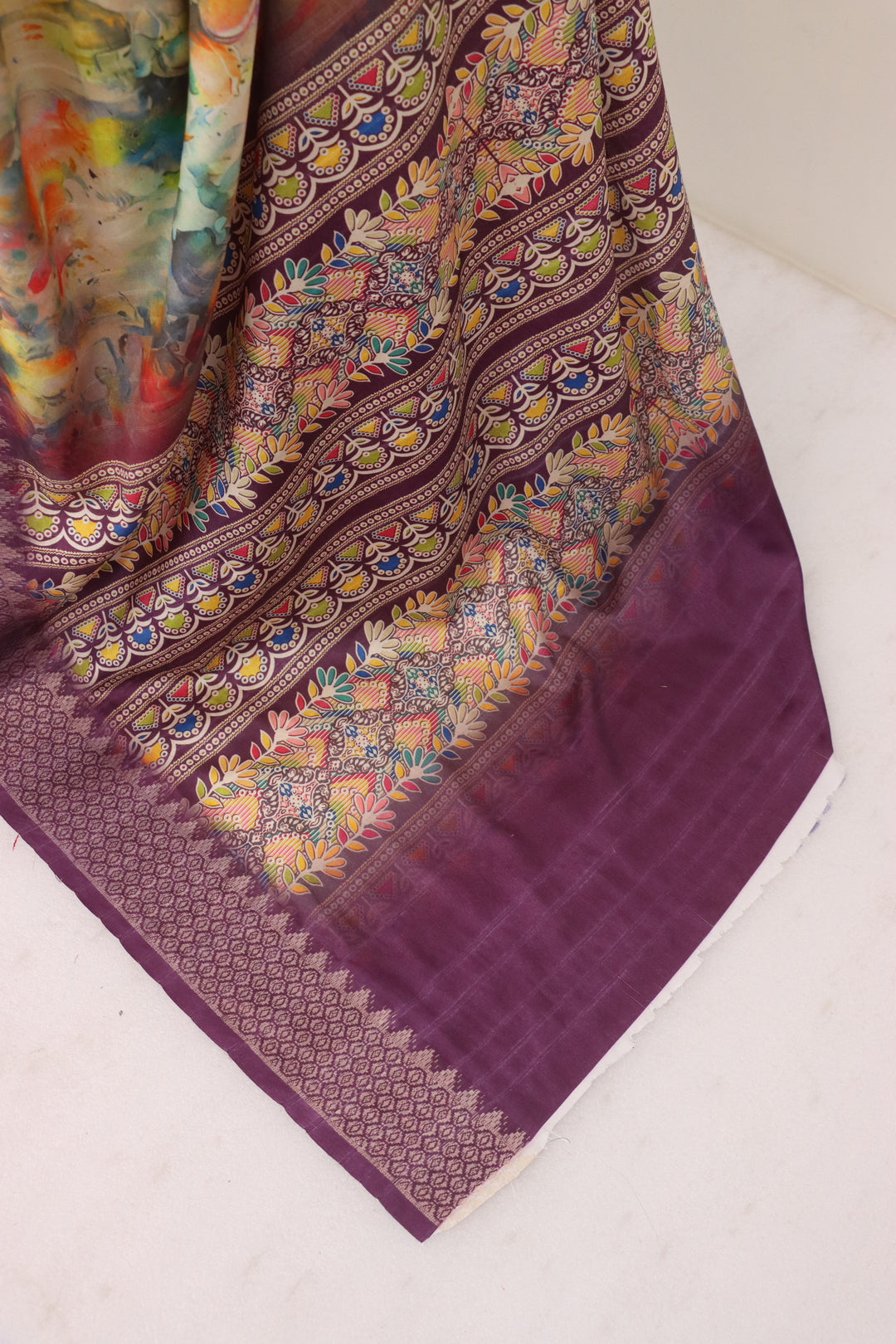 Light Purple Printed Saree