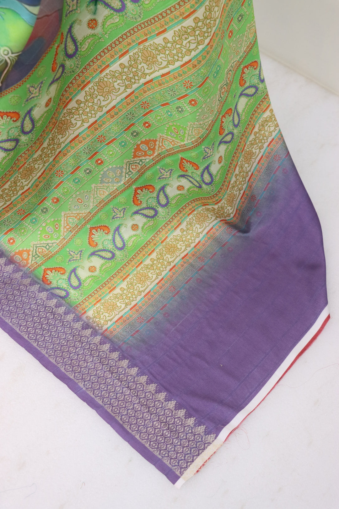 Lavender Silk Saree