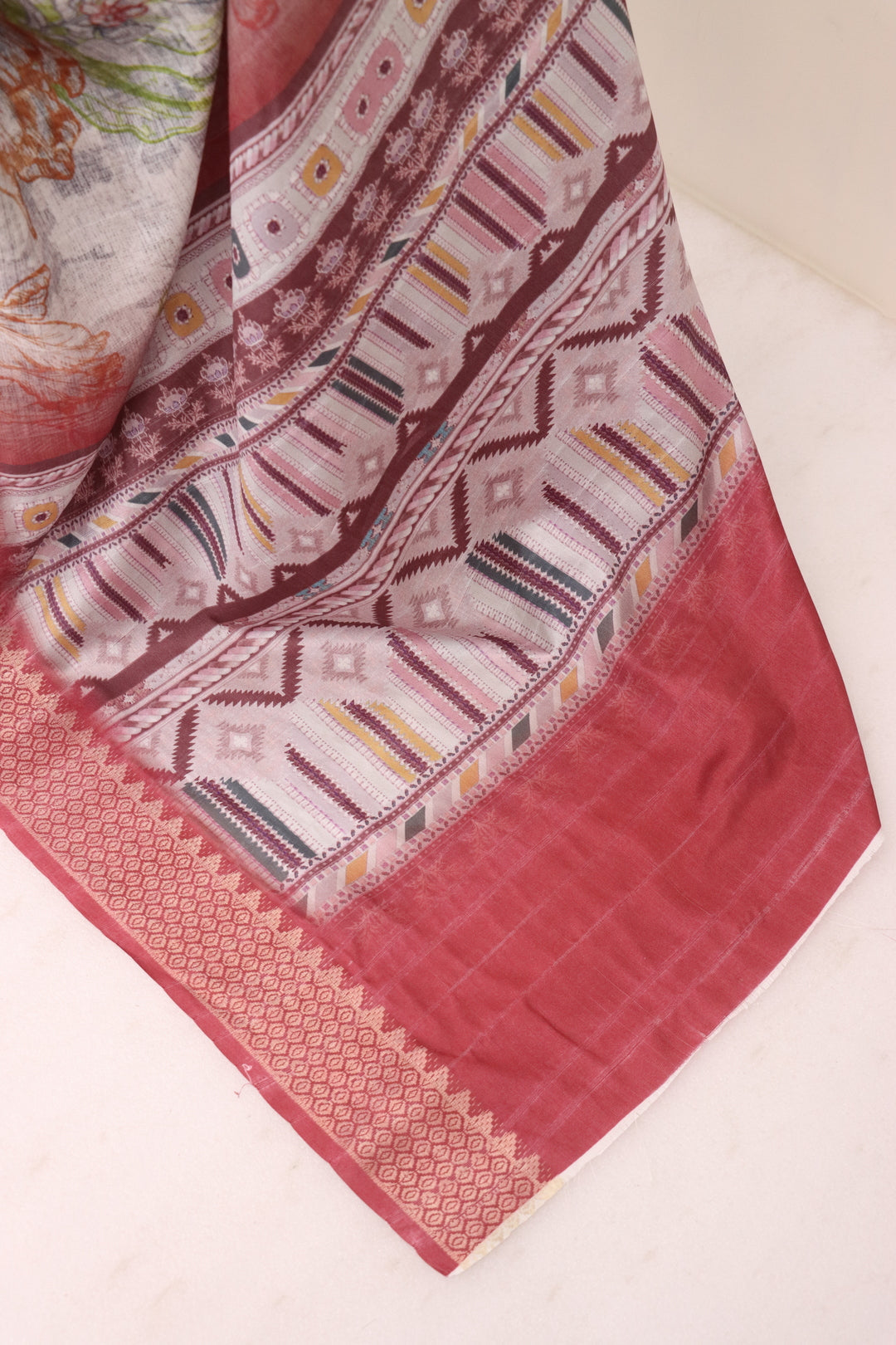 Maroon Colour Silk Saree