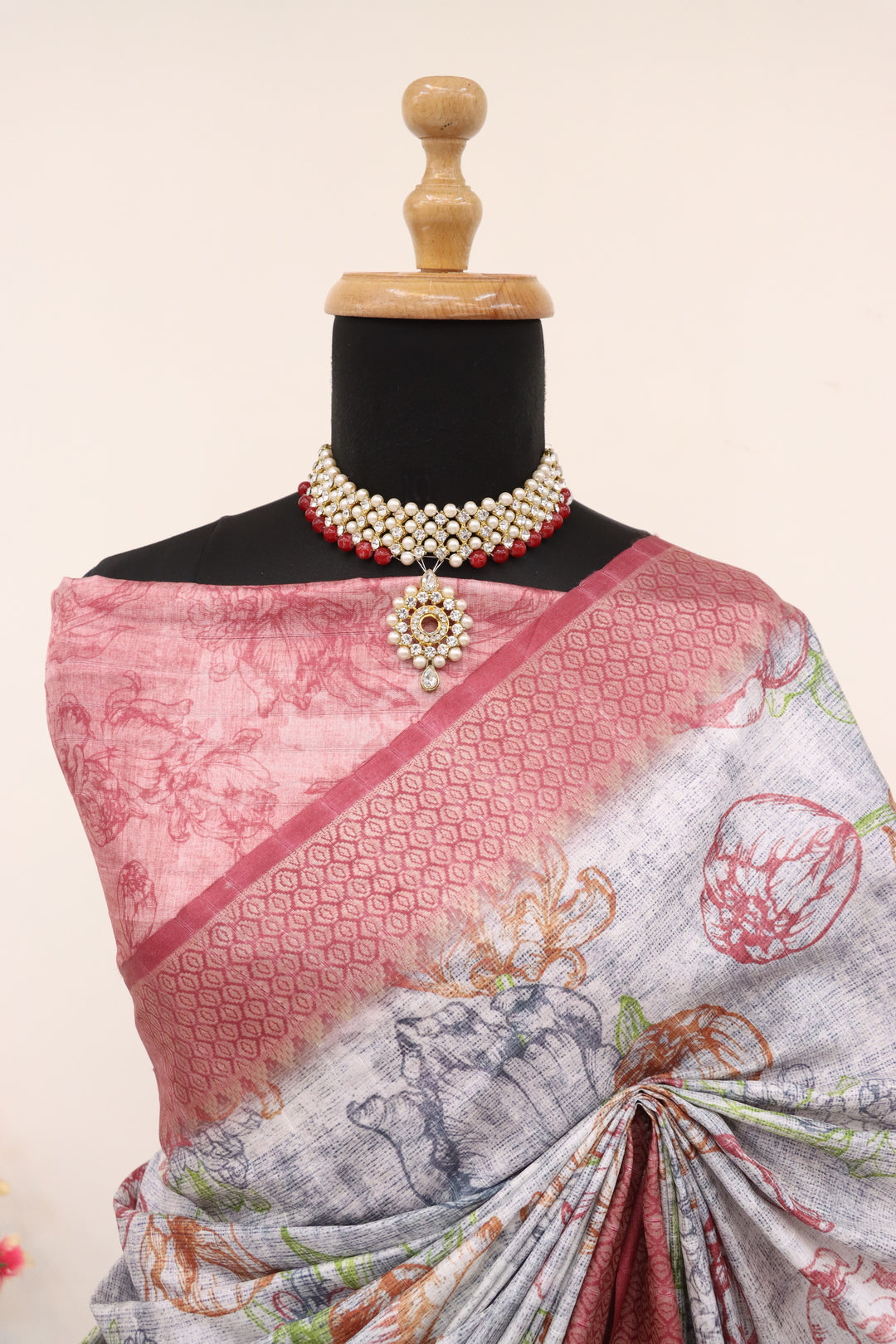 Maroon Colour Silk Saree