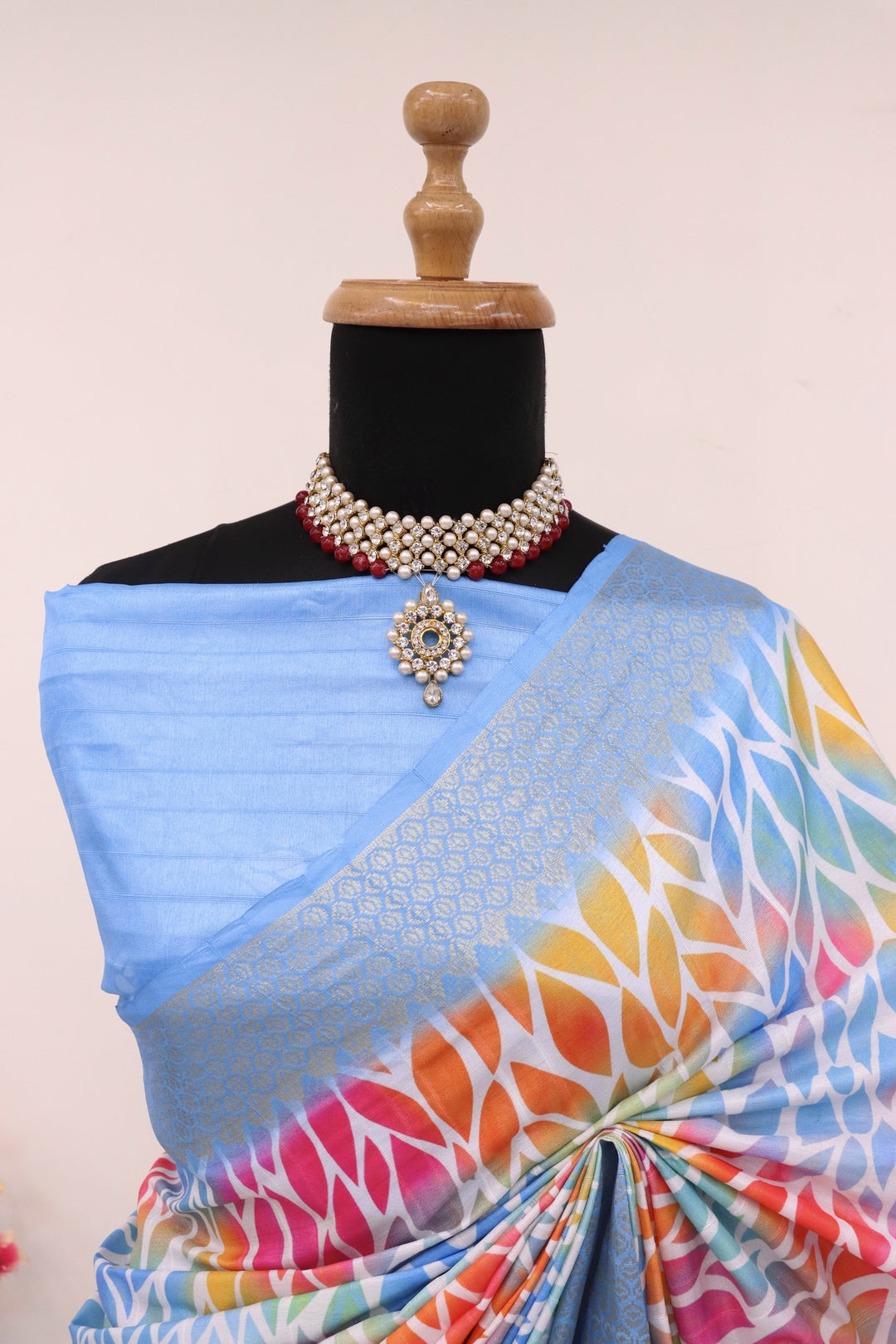 Light Blue Silk Saree