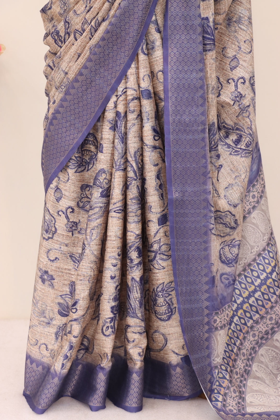 Dark Lavender Colour Saree