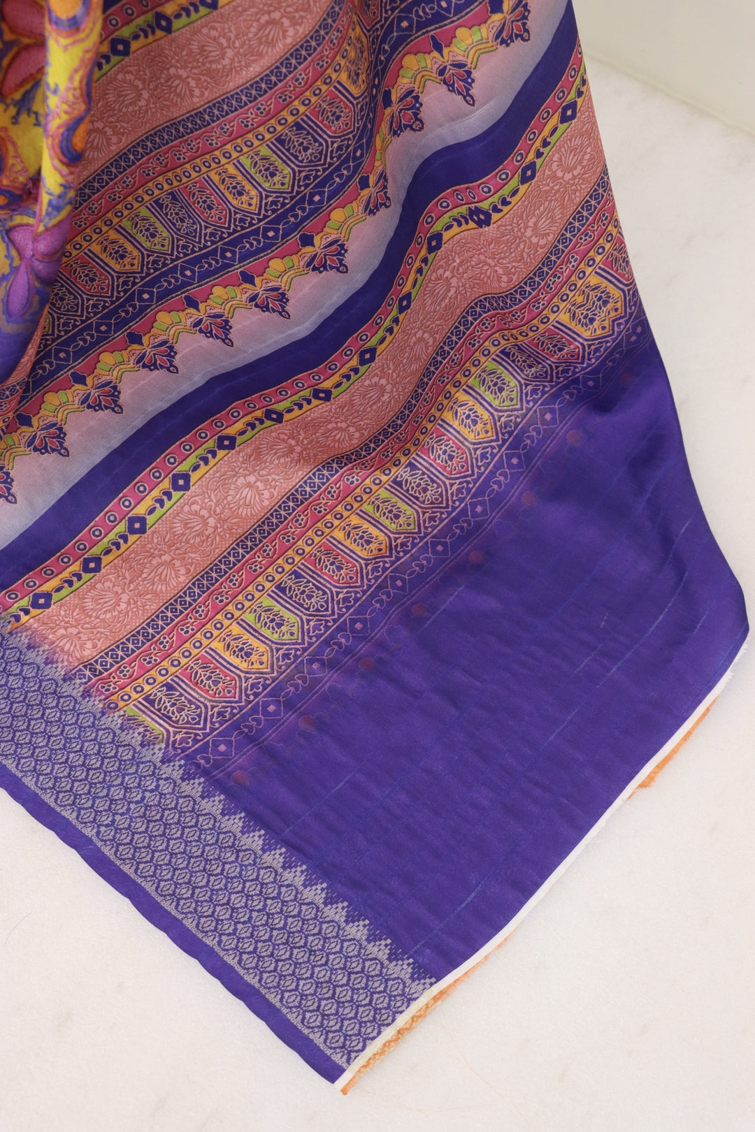 Dark Purple Silk Saree