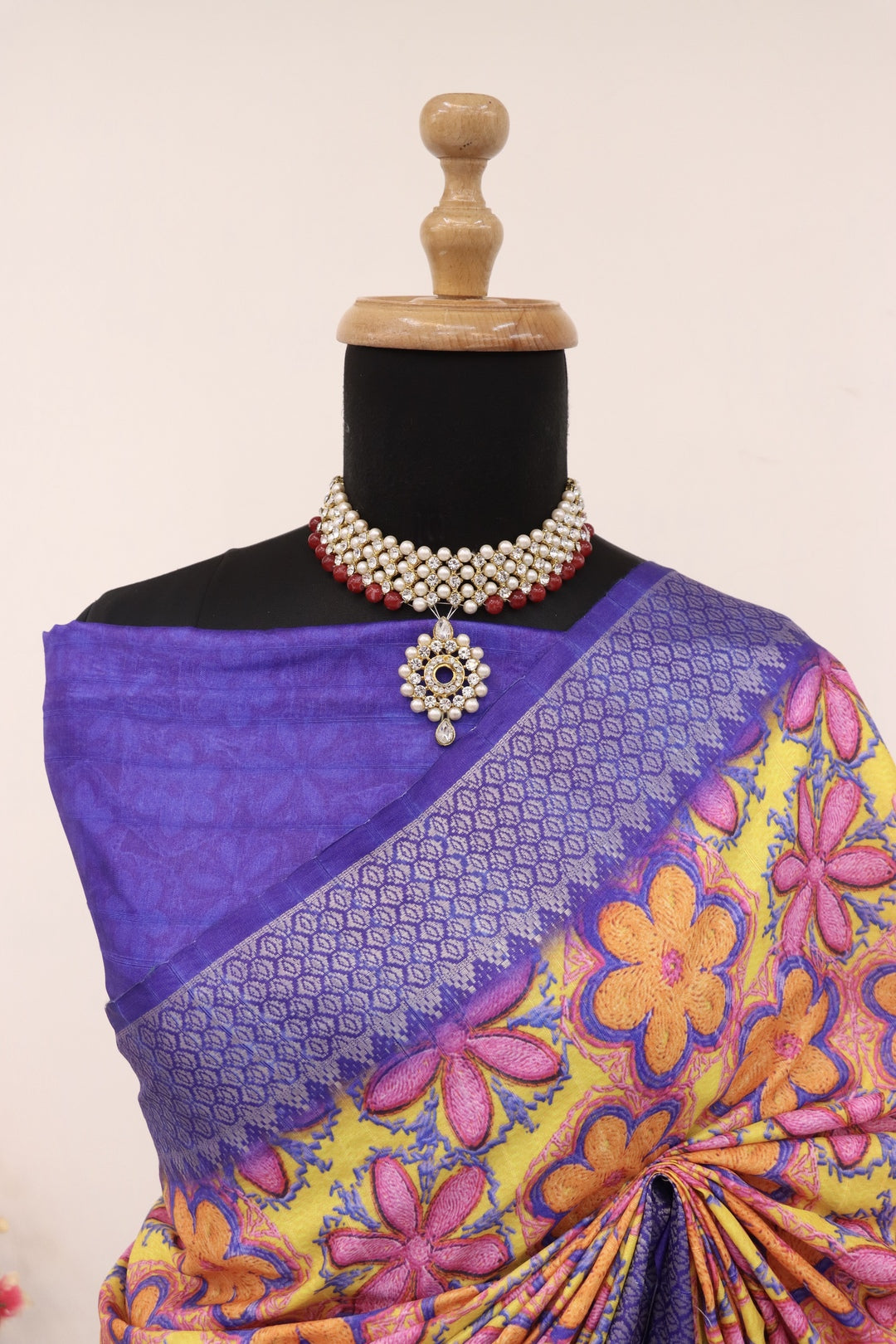 Dark Purple Silk Saree