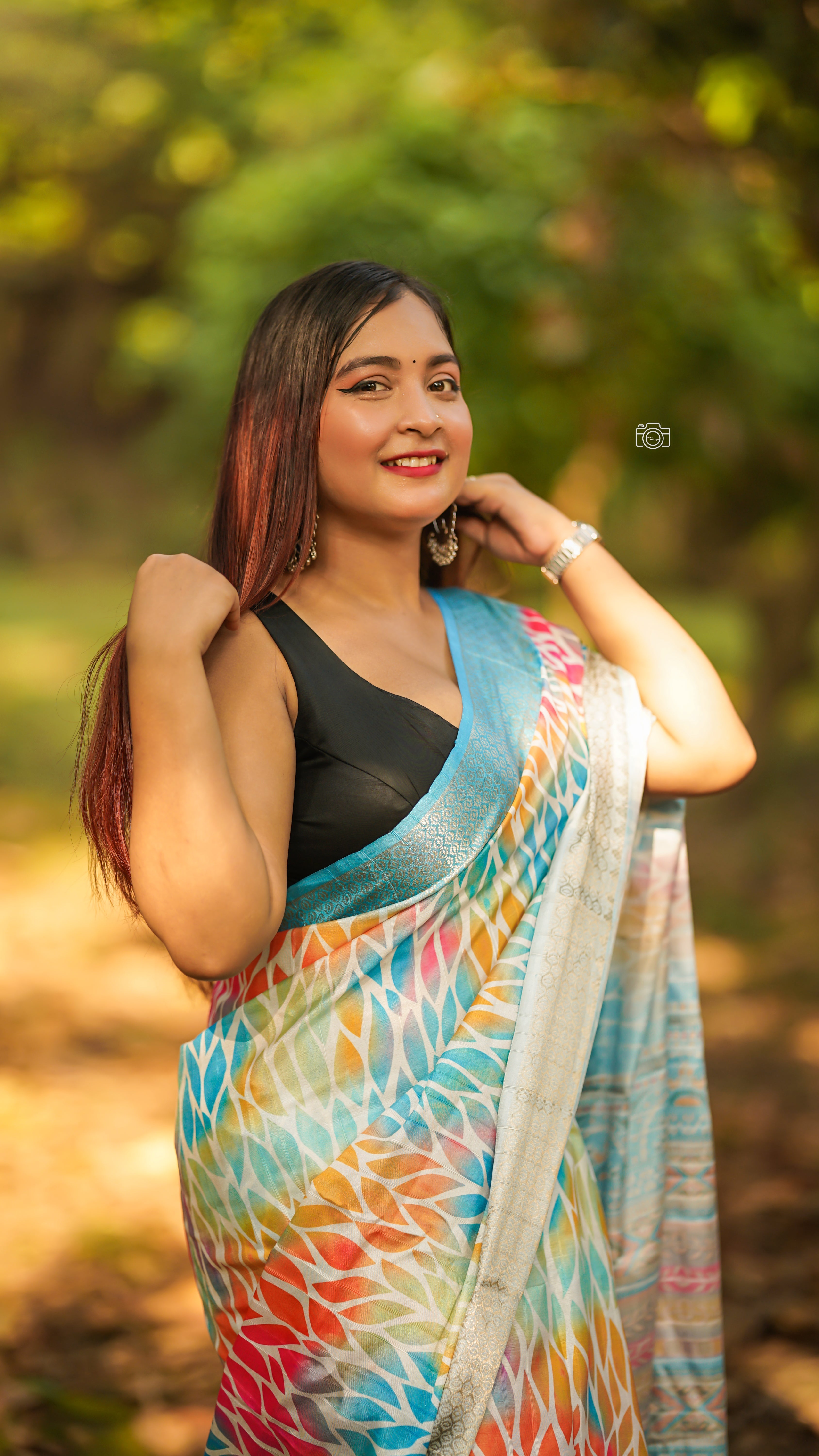 Light Blue Silk Saree