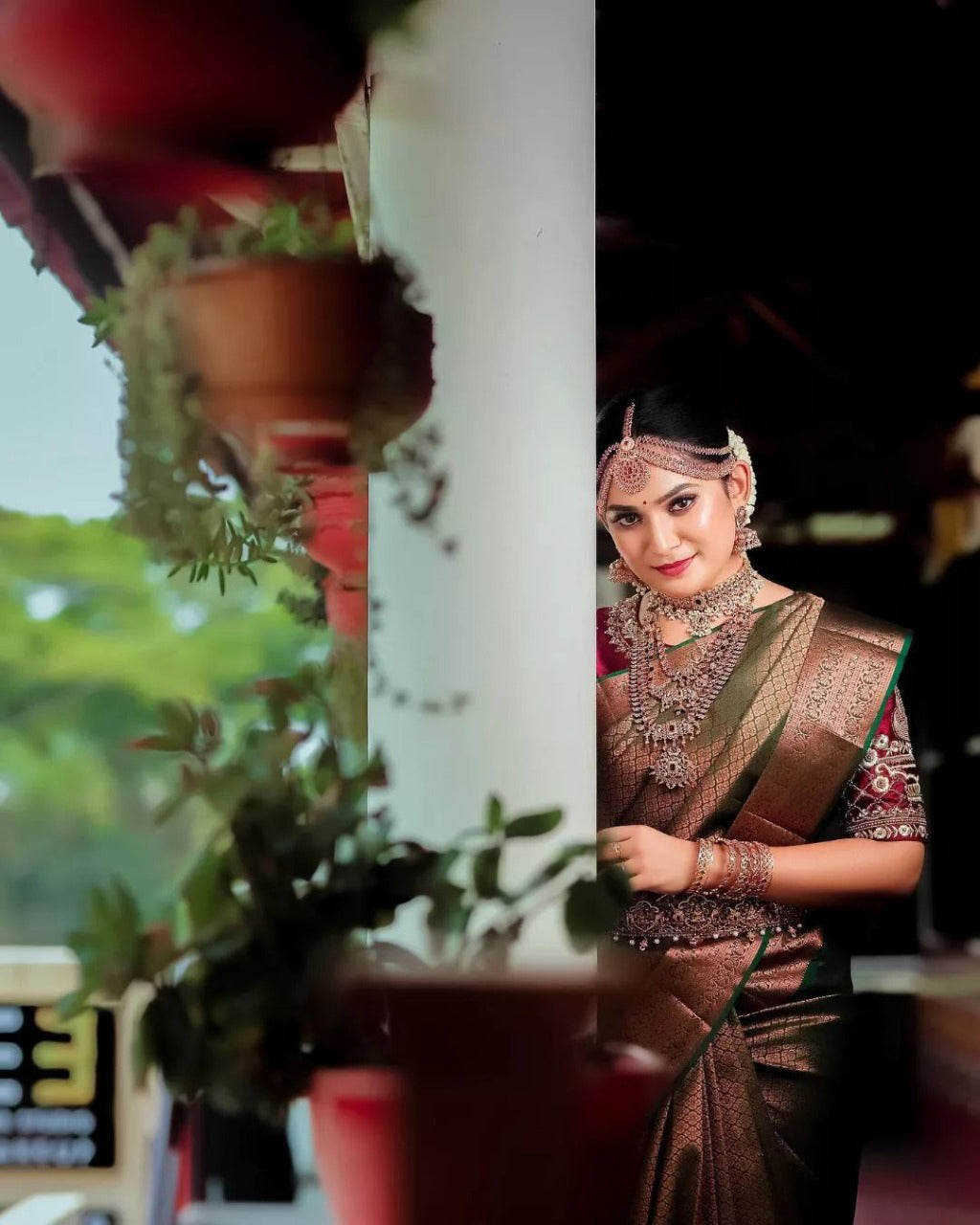 Seraglio Dark Green Soft Silk Saree With Fantabulous Blouse Piece