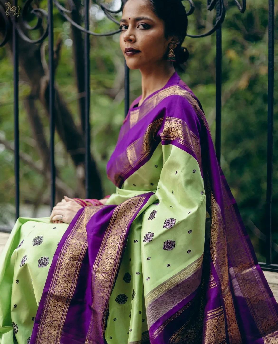 Tempting Pista Soft Silk Saree With Whimsical Blouse Piece