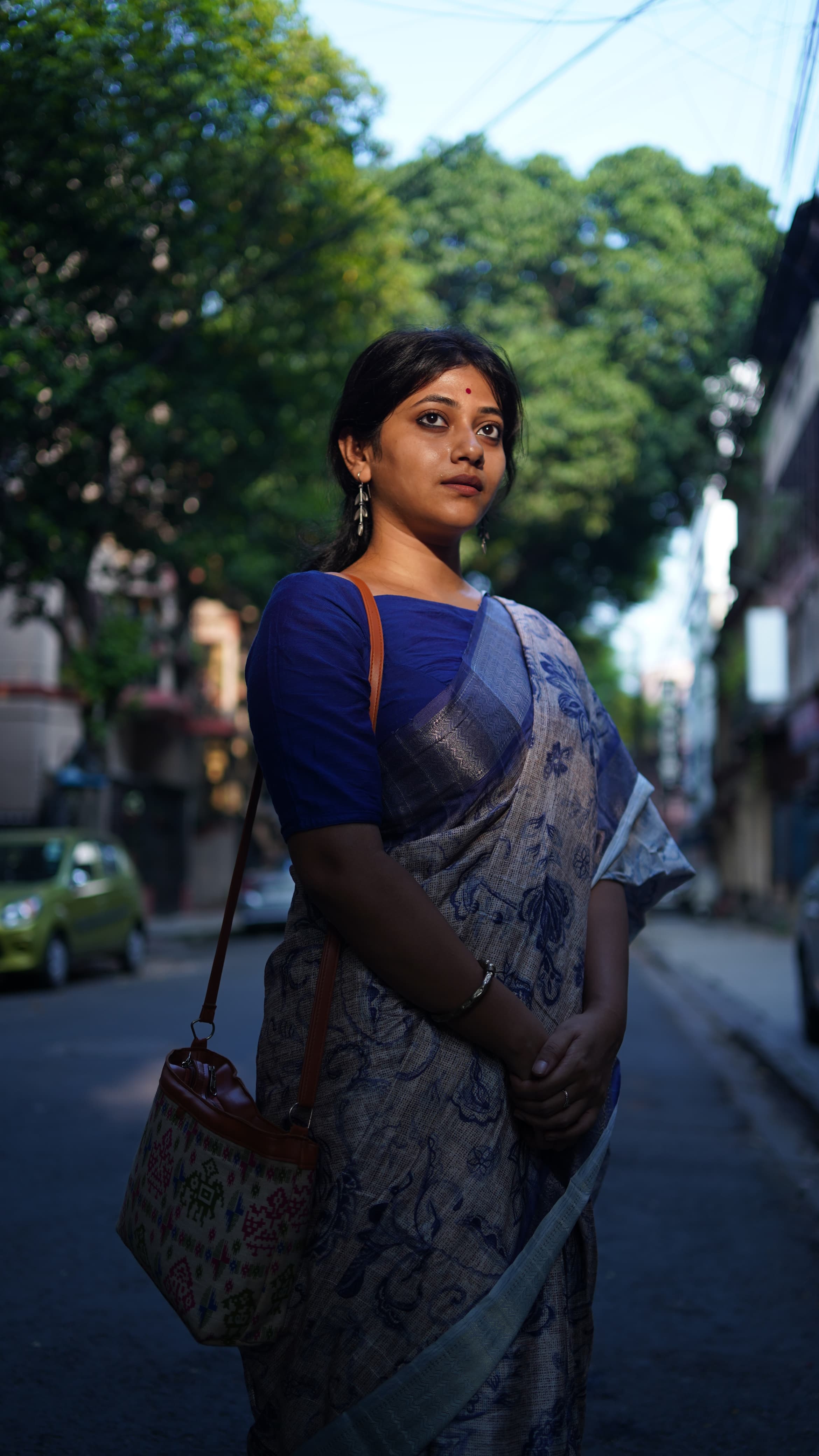 Dark Lavender Colour Saree