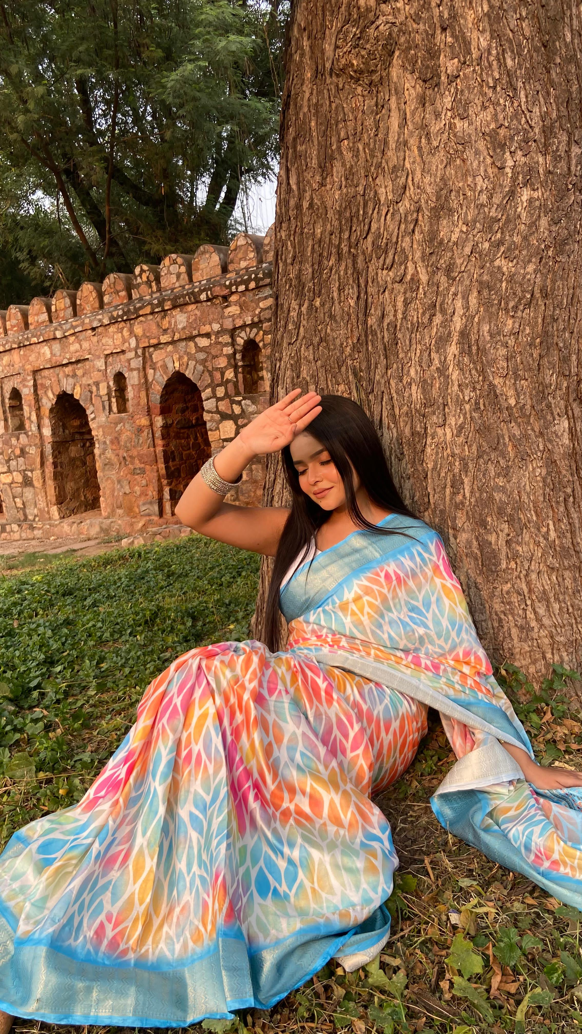 Light Blue Silk Saree