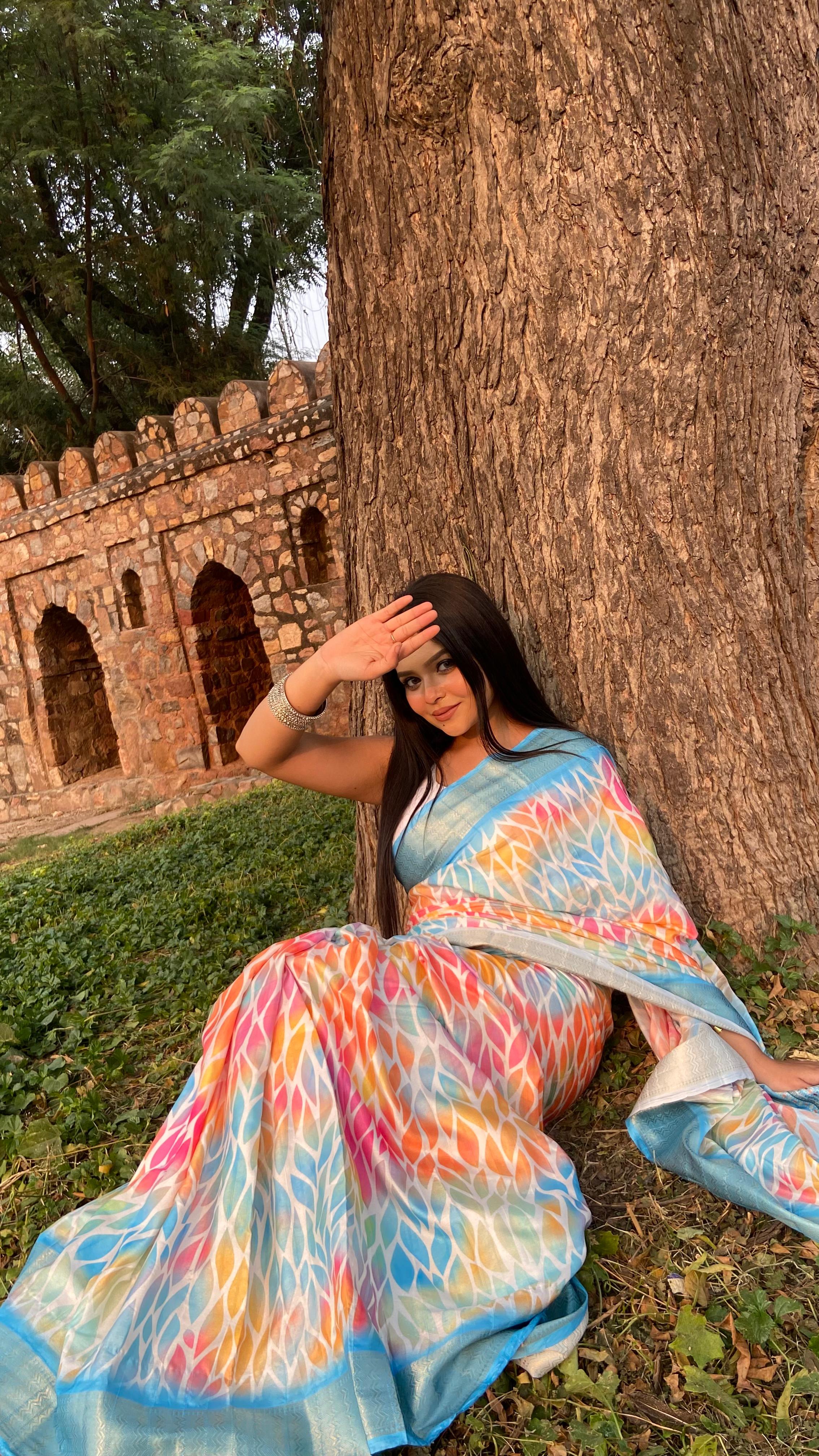 Light Blue Silk Saree