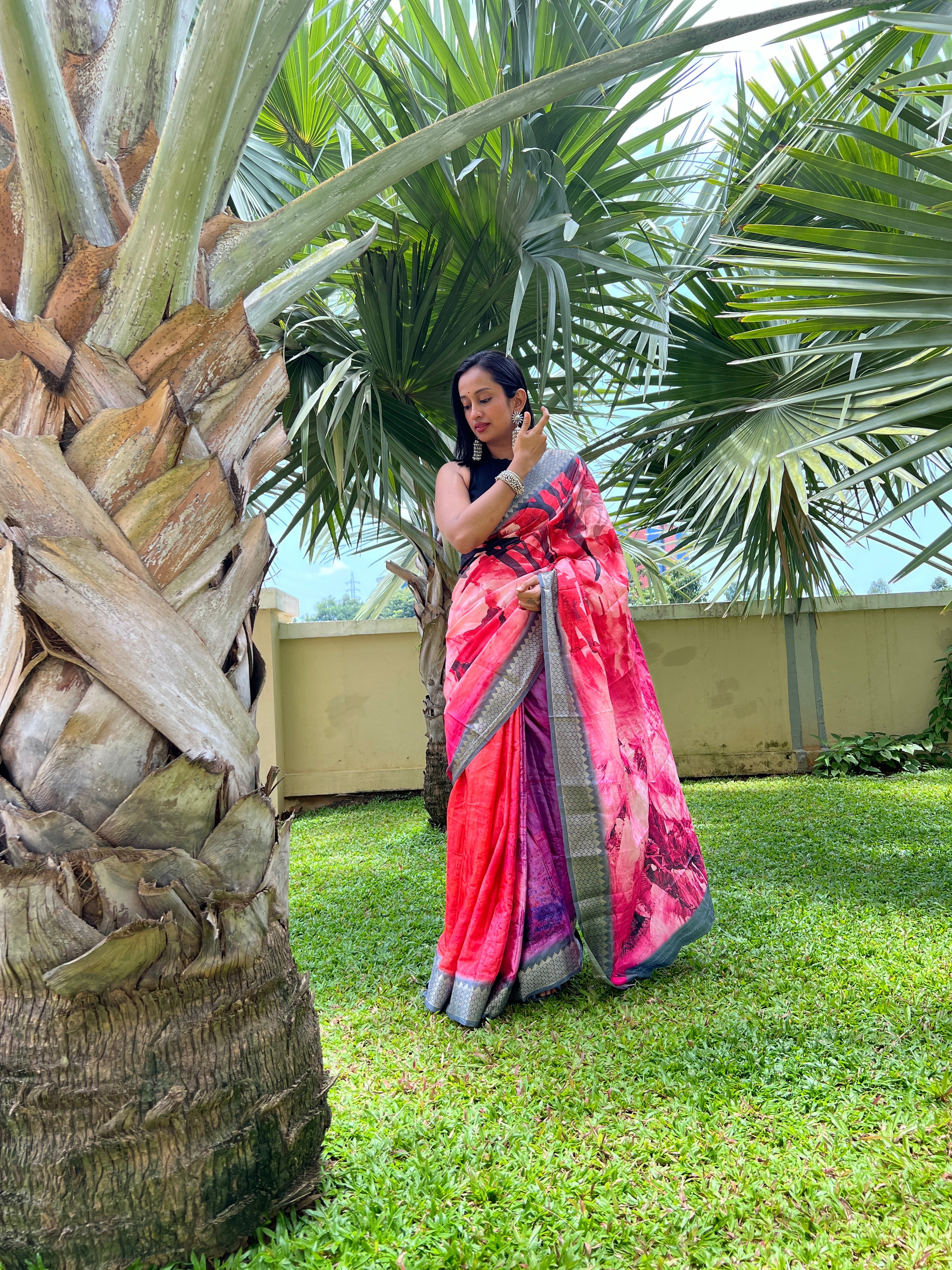 Multicolour Silk Saree