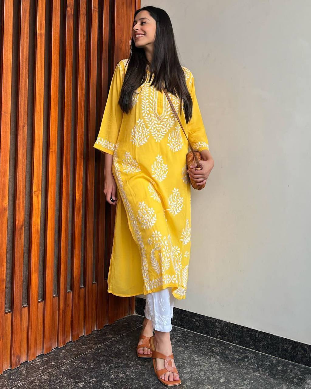 Chikankari - Yellow