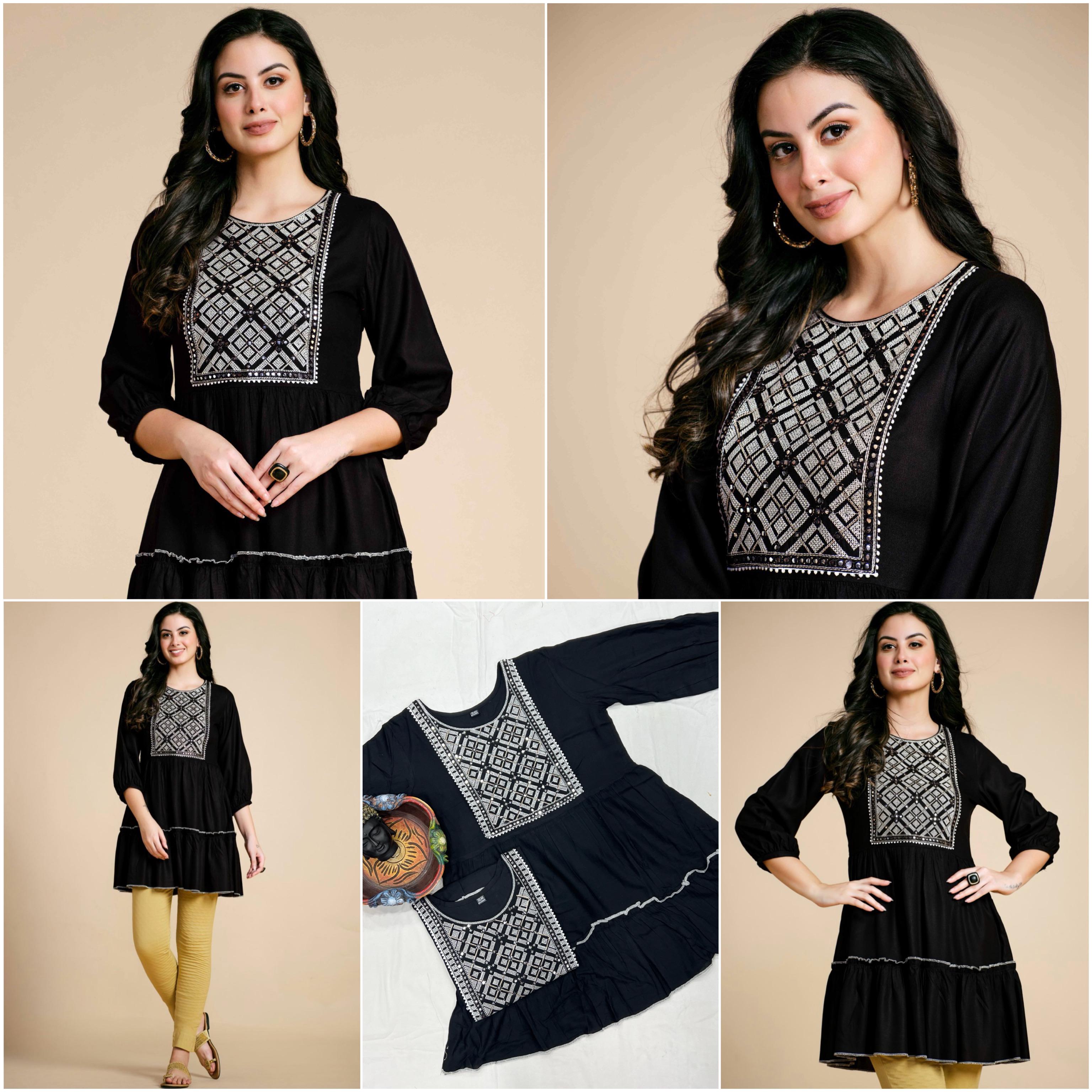 Viscous Rayon Collection : Elegance with Chikankari and Mirror Embroidery"