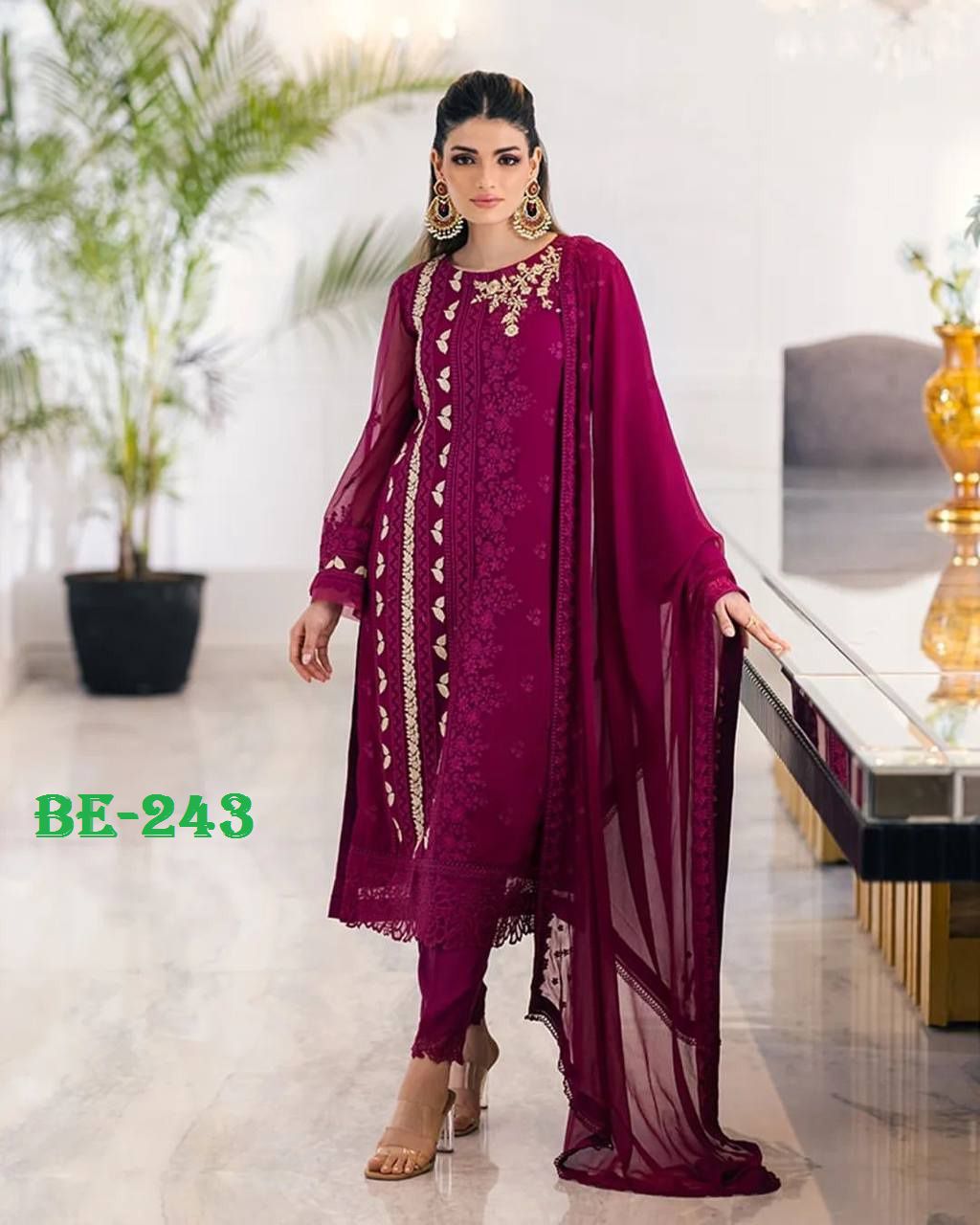 EMBROIDERY WORK SUIT PENT AND DUPATTA