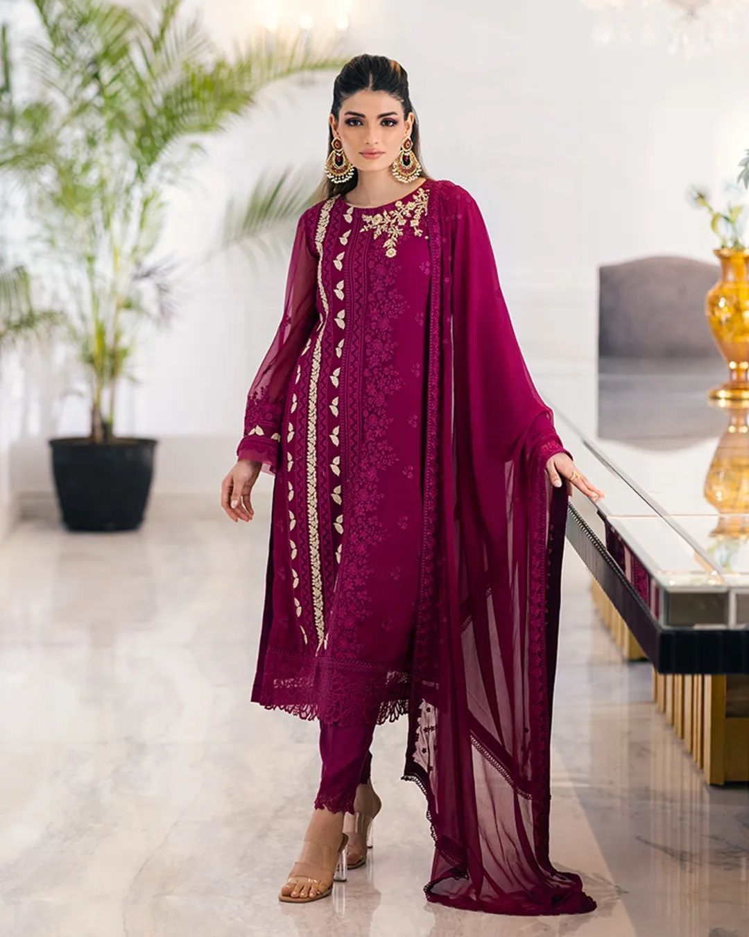 EMBROIDERY WORK SUIT PENT AND DUPATTA