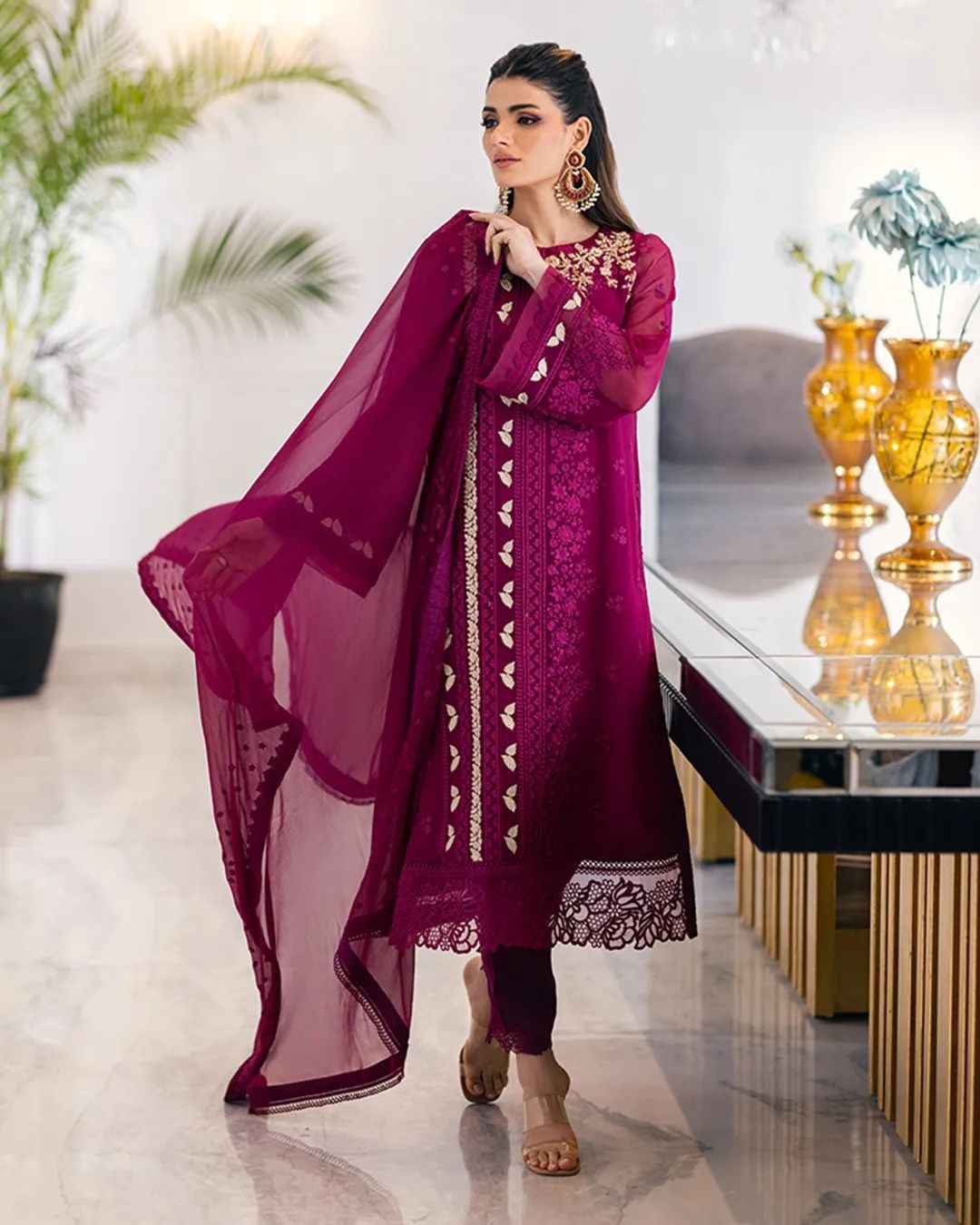 EMBROIDERY WORK SUIT PENT AND DUPATTA