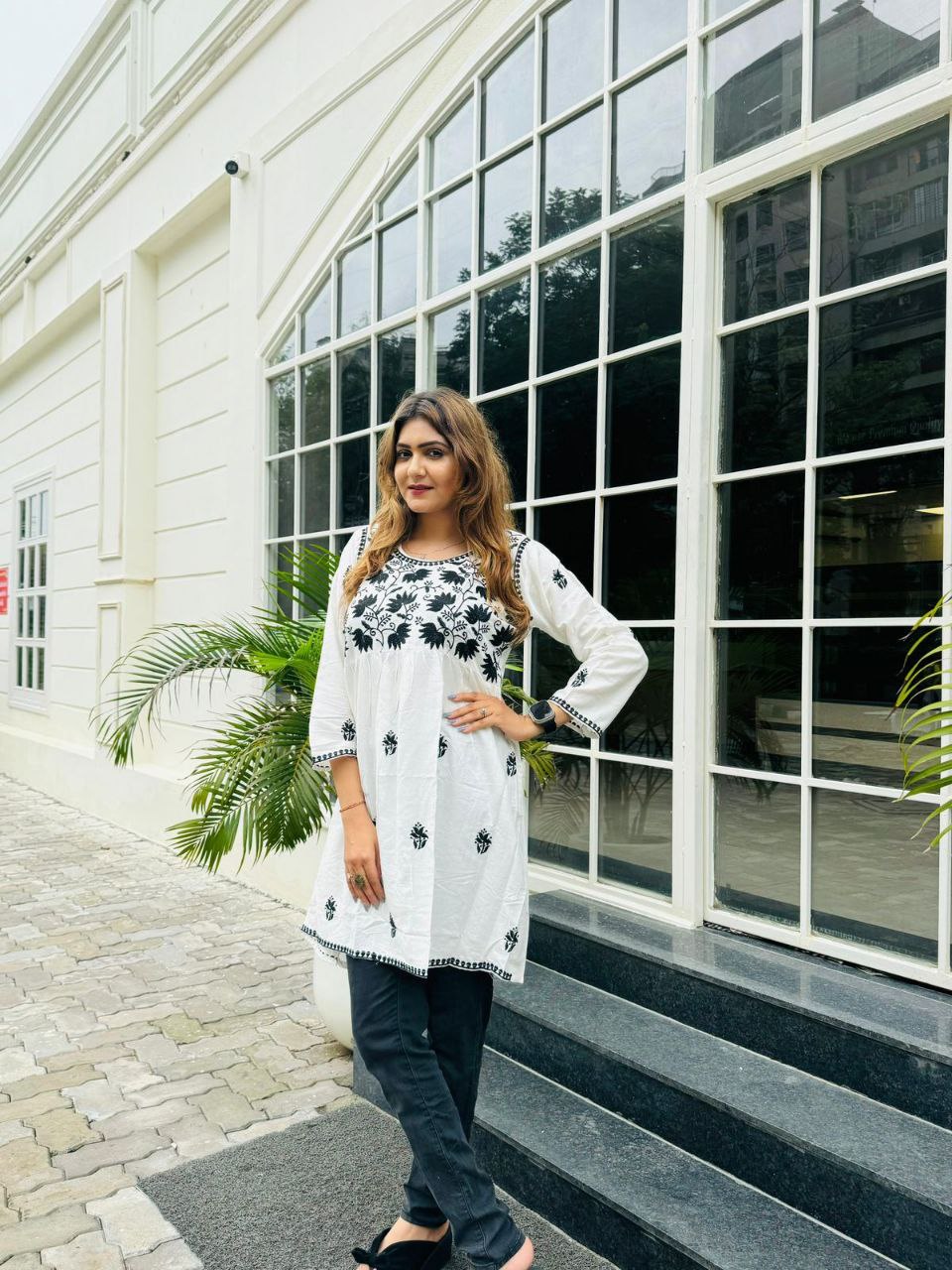 Chic Chikankari: Best-Selling Short Kurtas in 4 Stunning Colors